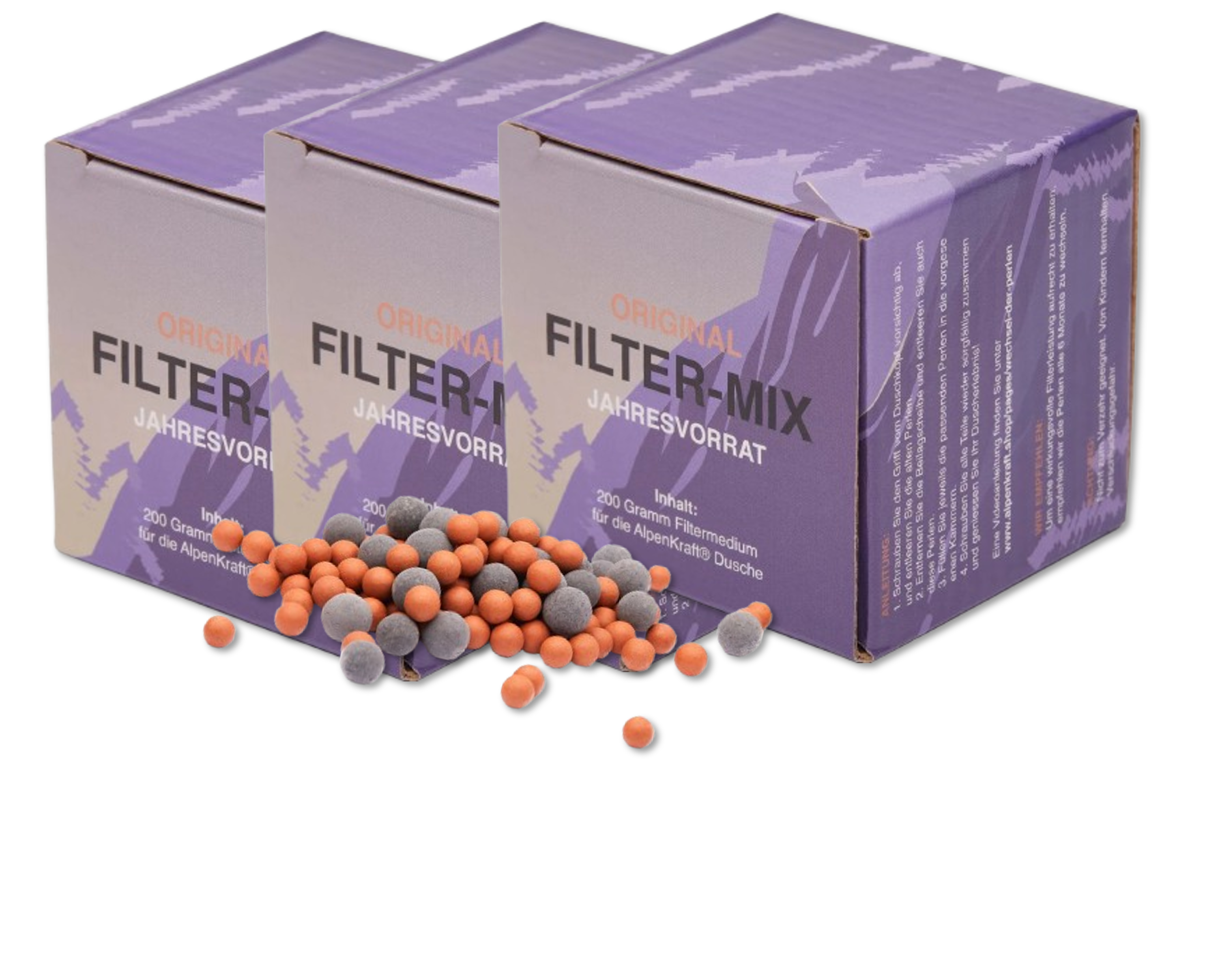 AlpenKraft® "Perles filtrantes en tourmaline-argile"