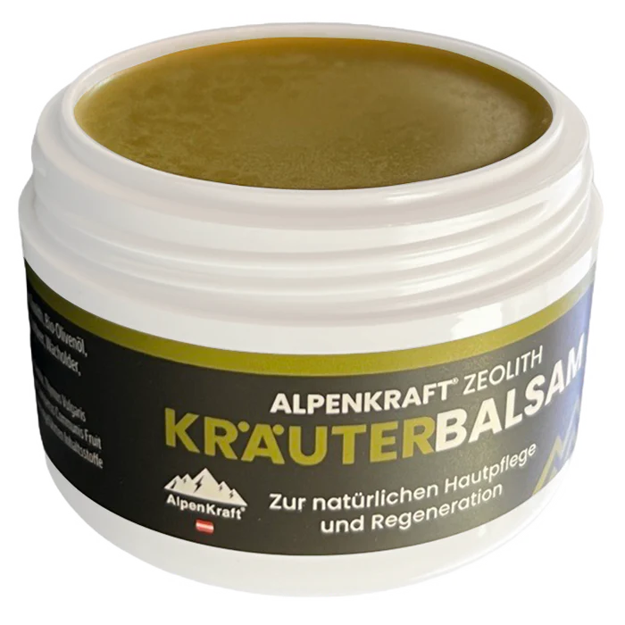 Zeolith Kräuterbalsam Paket Dose und Stift