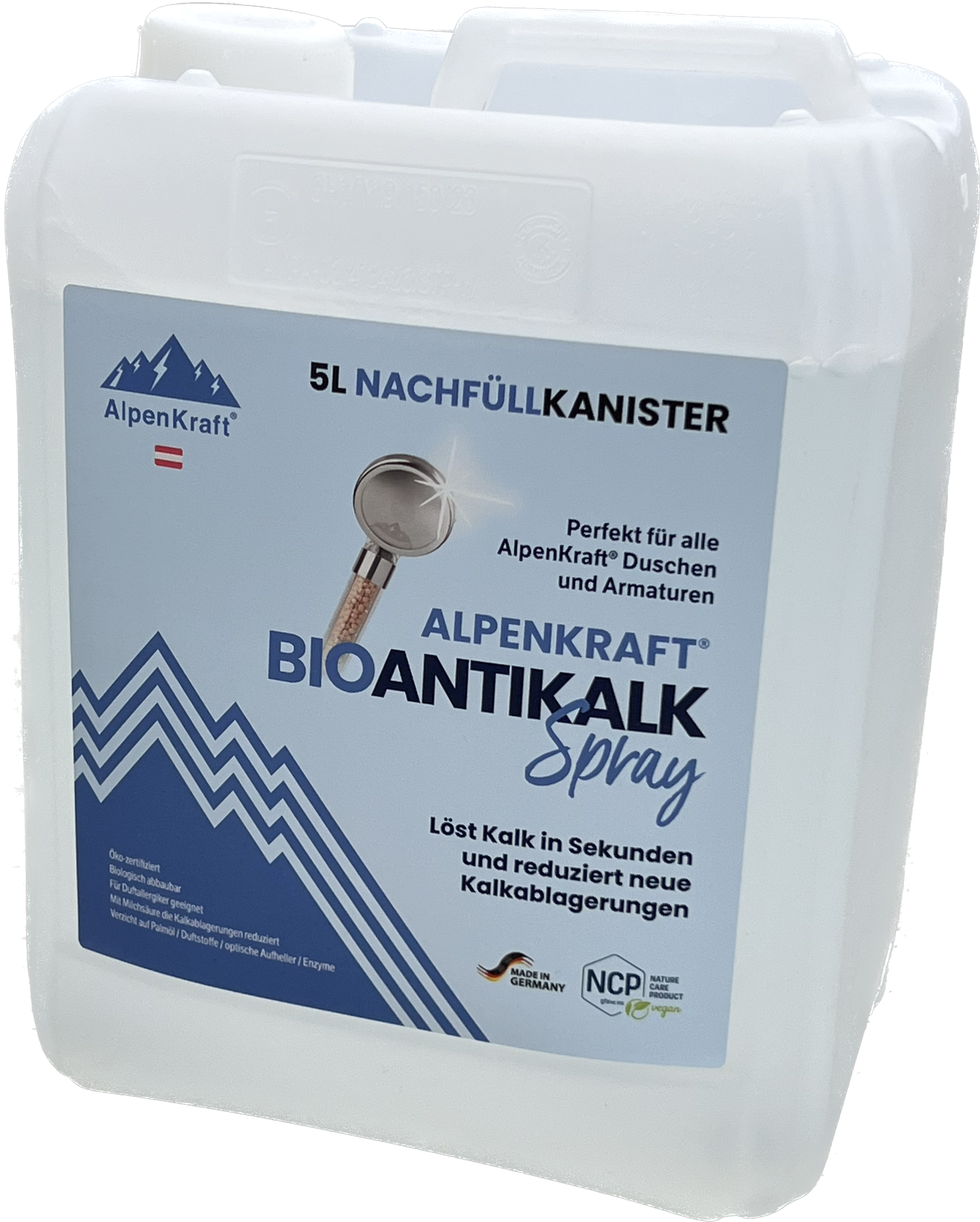 AlpenKraft® BIO Antikalk Spray 5L Navulkanister