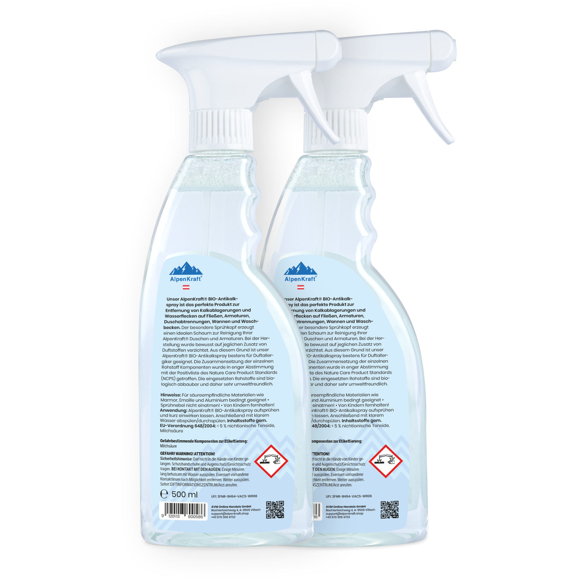 AlpenKraft® BIO antikalkspray 500 ml