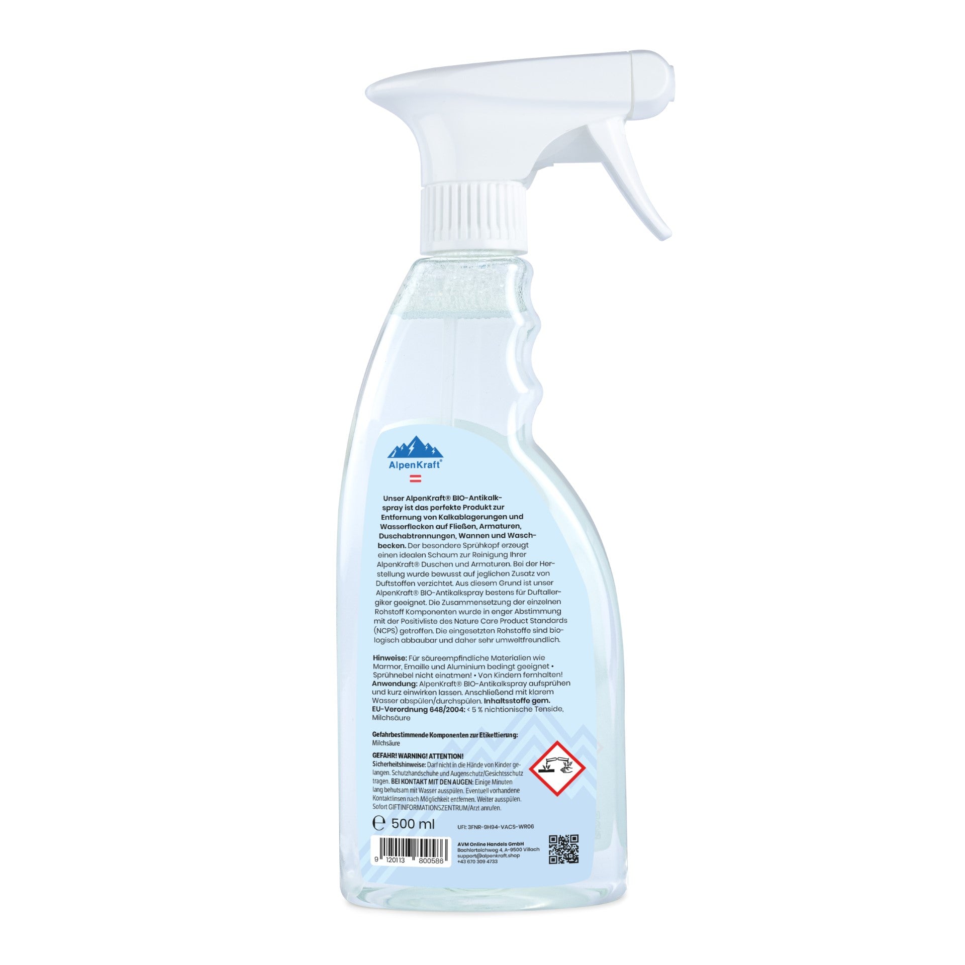 AlpenKraft® BIO antikalkspray 500 ml