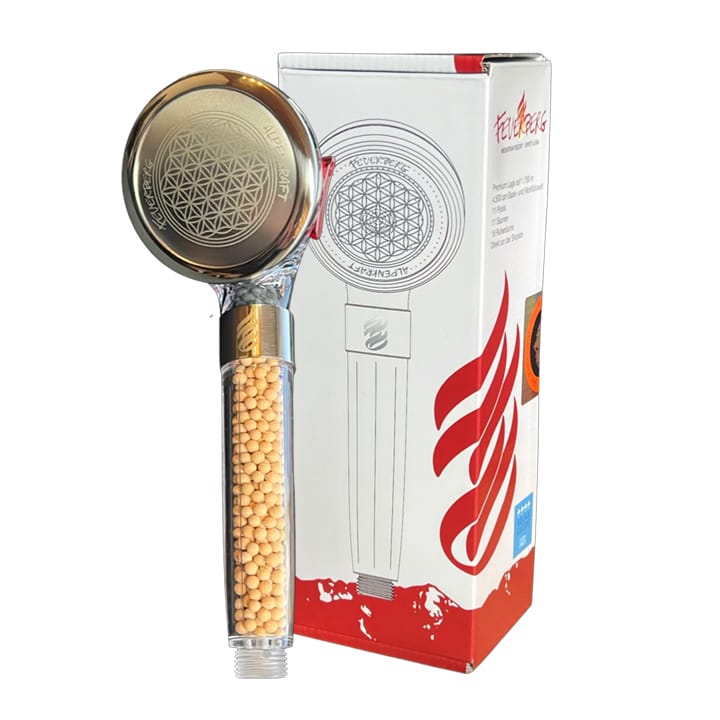 AlpenKraft® "ZugSpitze" Duschkopf Feuerberg Edition